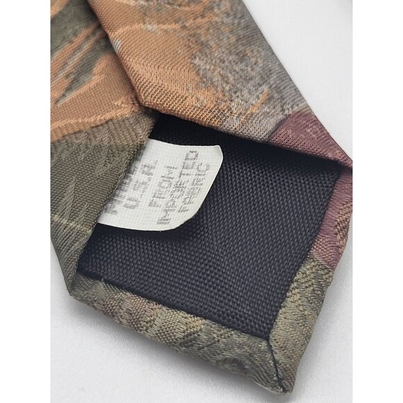 OSCAR DE LA RENTA Vintage Thanksgiving Fall Harvest Men's Neck Tie - Picture 4 of 7